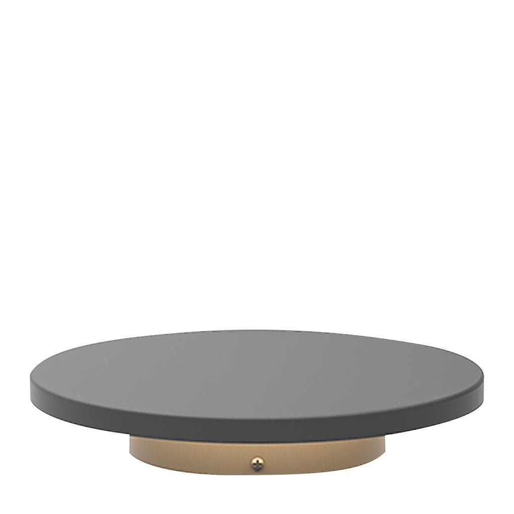 Halo Bottom-Emitting Solar Ground Light — Die-Cast Aluminum & Glass, LED 18W, 3000K, IP65, 11.8" Diameter