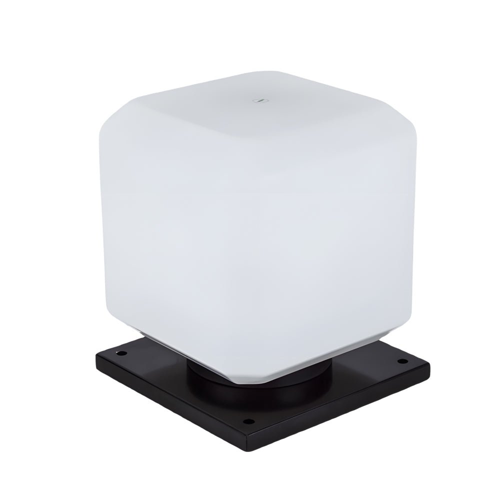 outdoor waterproof led cube pier mount post lamp for your garden