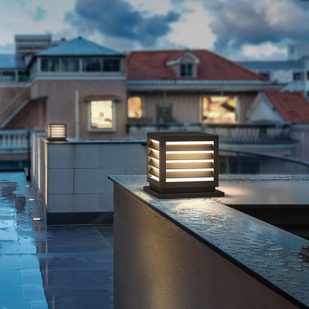solar landscape decorative lighting outdoor waterproof led post lights