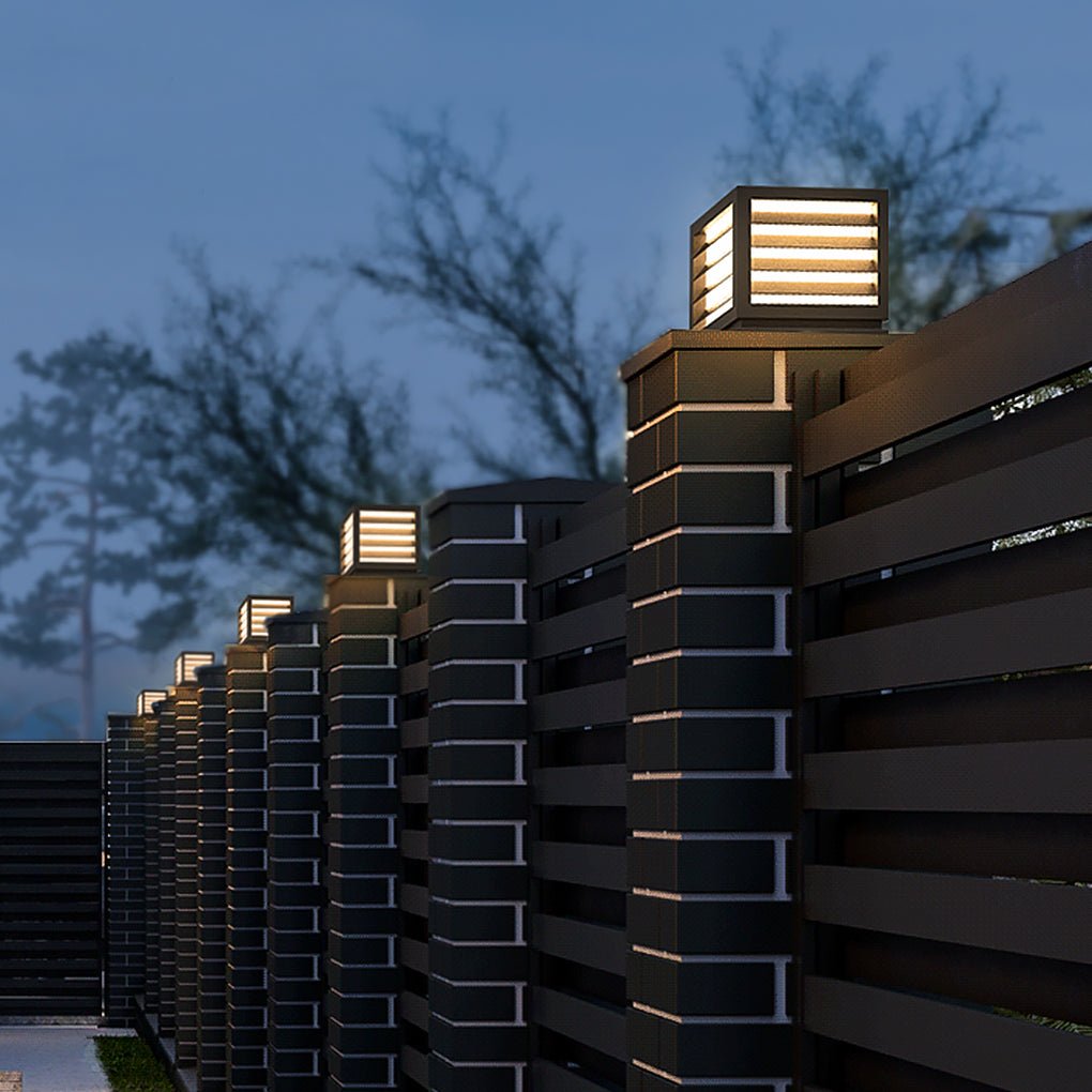 solar landscape decorative lighting outdoor waterproof led post lights