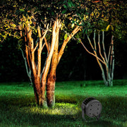 Circular Outdoor LED Spotlight — Die-Cast Aluminum, IP65, 9W / 12W, DC24V, RGB Option