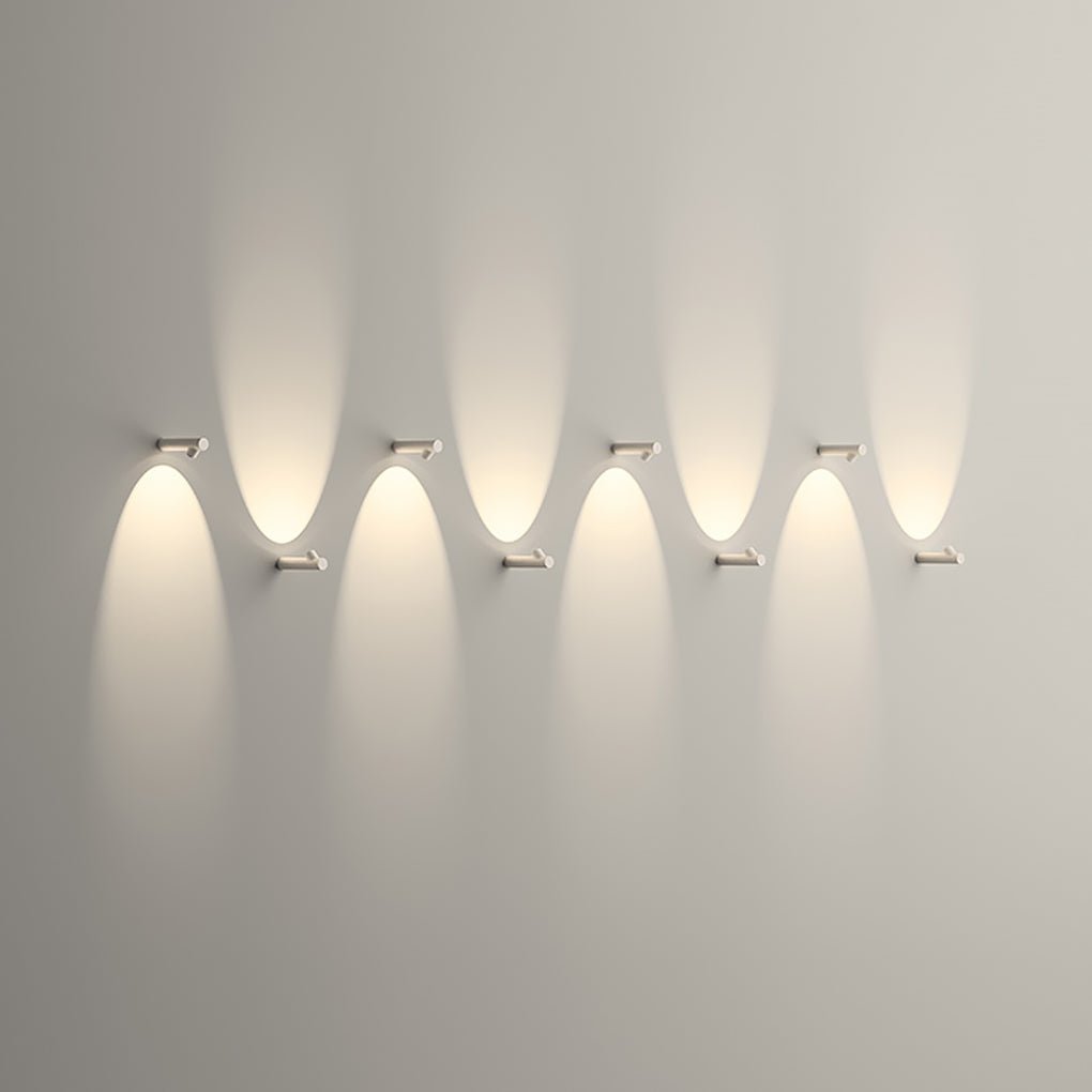 Round Tube Outdoor Wall Sconce — Aluminum & Glass, LED 2W, IP65 Weatherproof