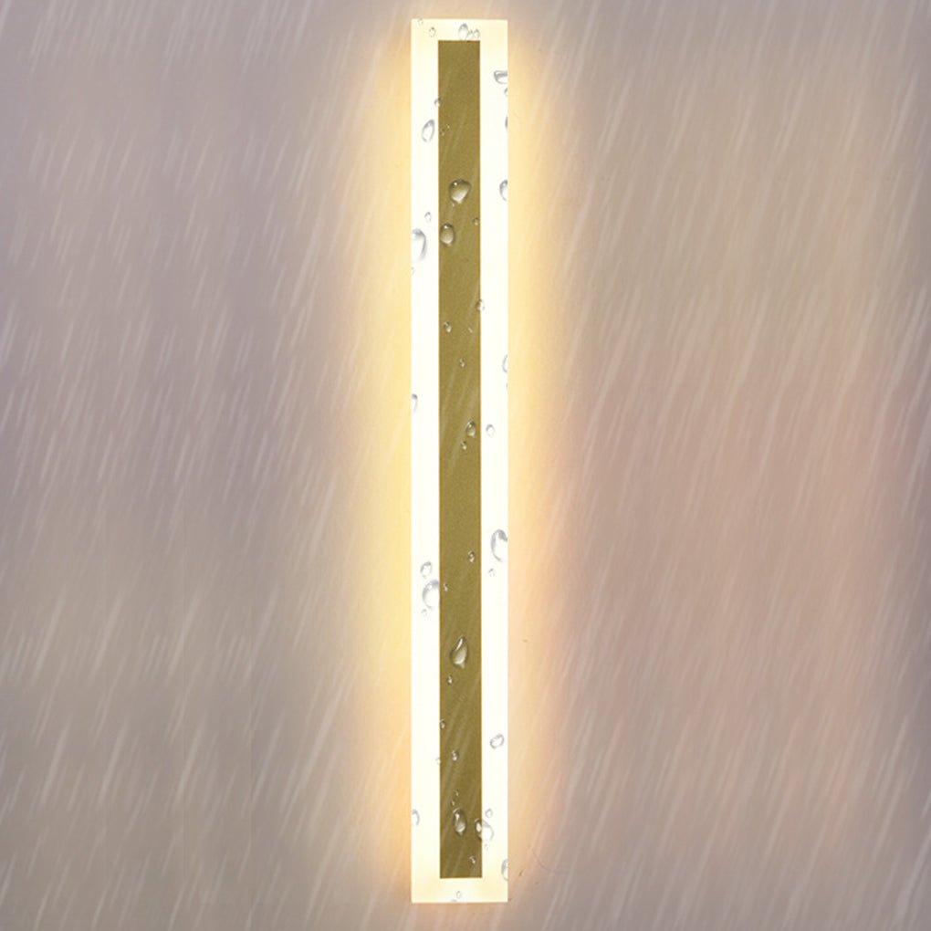 Minimalist Linear LED Wall Sconces for Outdoor Use – Waterproof and Rust-Proof Garden Lights