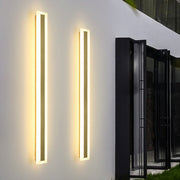 Minimalist Linear LED Wall Sconces for Outdoor Use – Waterproof and Rust-Proof Garden Lights