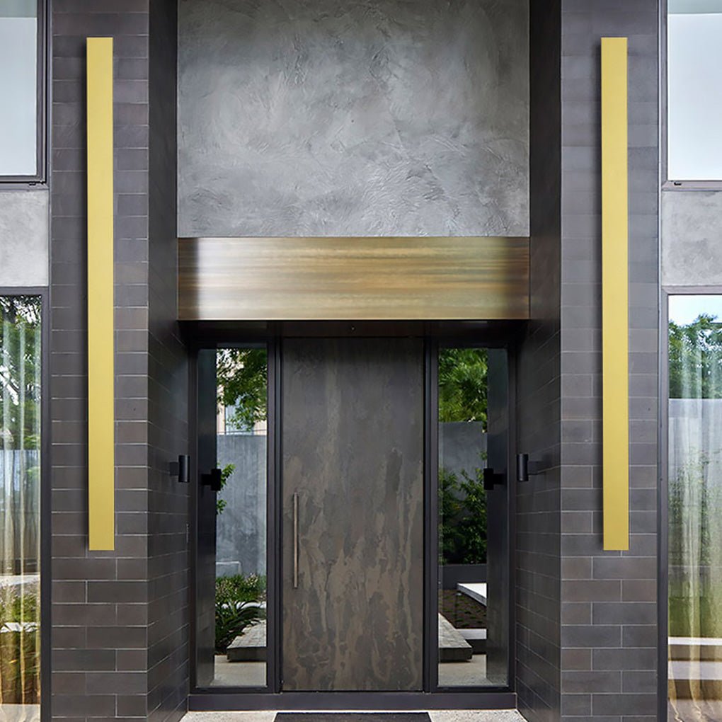 Minimalist Linear LED Wall Sconces for Outdoor Use – Waterproof and Rust-Proof Garden Lights