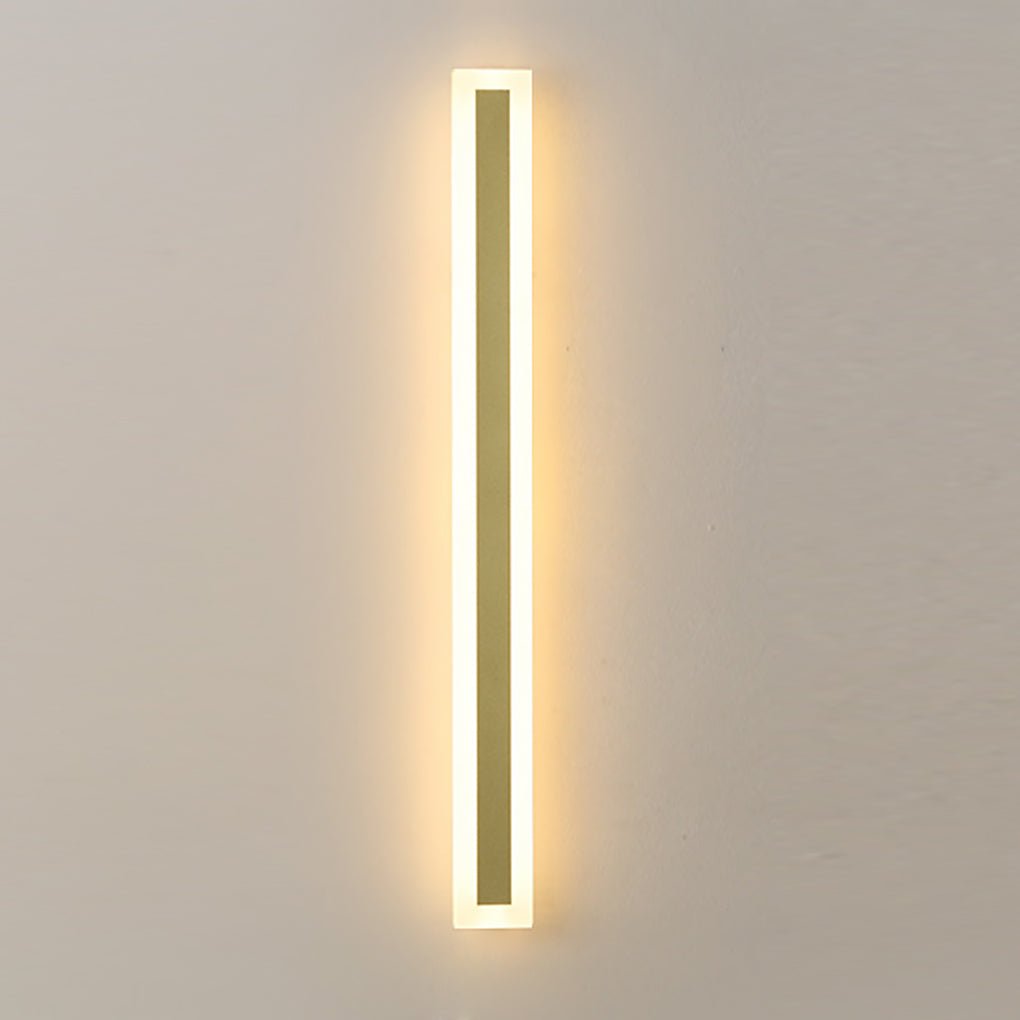 Minimalist Linear LED Wall Sconces for Outdoor Use – Waterproof and Rust-Proof Garden Lights