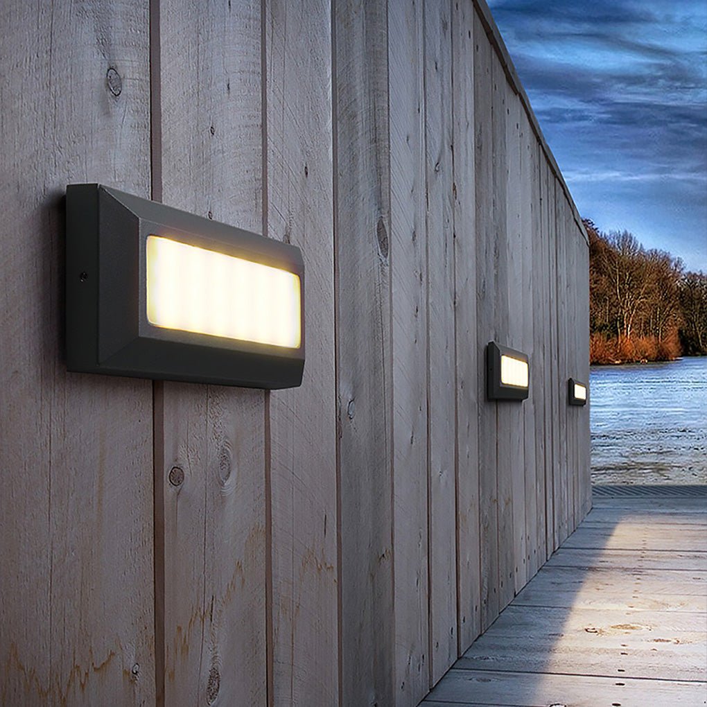 Industrial Outdoor Step & Deck Light — Die-Cast Aluminum, SMD 9W LED, IP54 Weatherproof, 3000K / 6500K