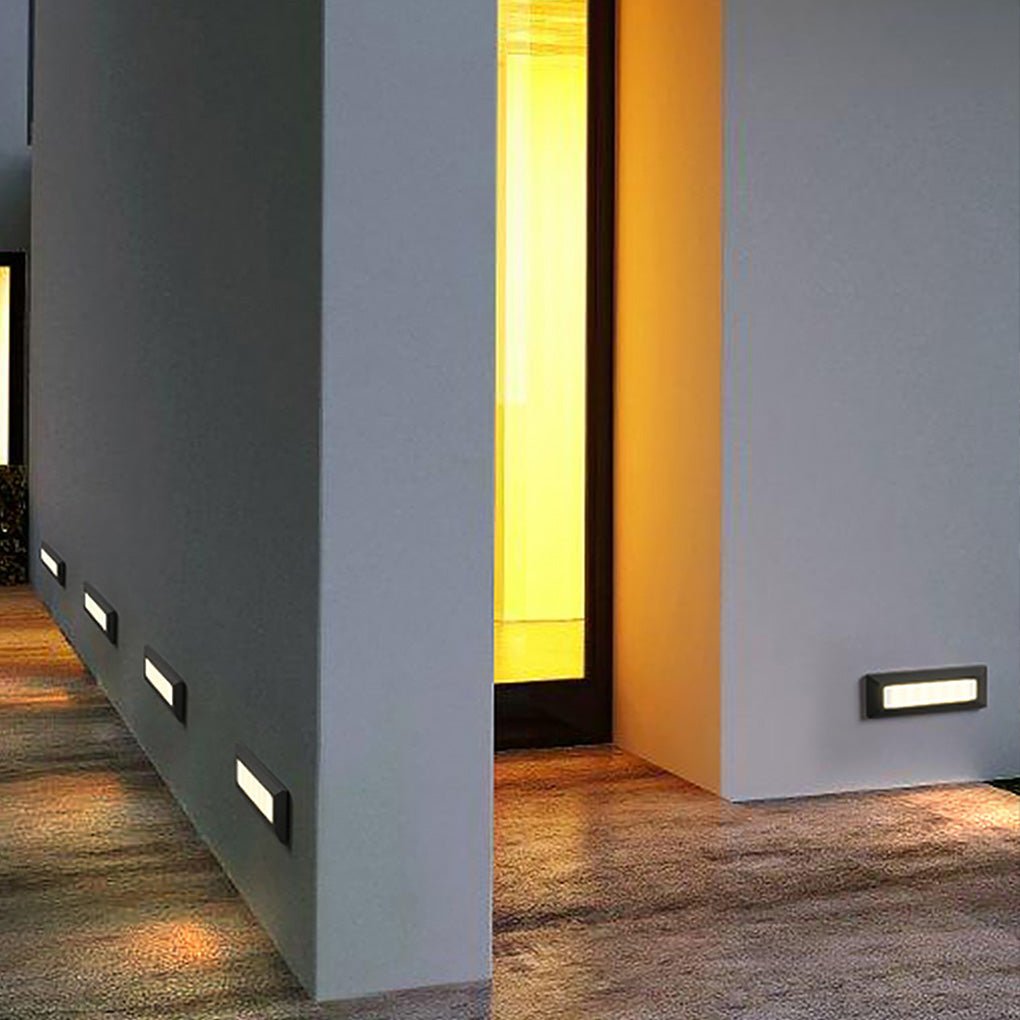 Industrial Outdoor Step & Deck Light — Die-Cast Aluminum, SMD 9W LED, IP54 Weatherproof, 3000K / 6500K