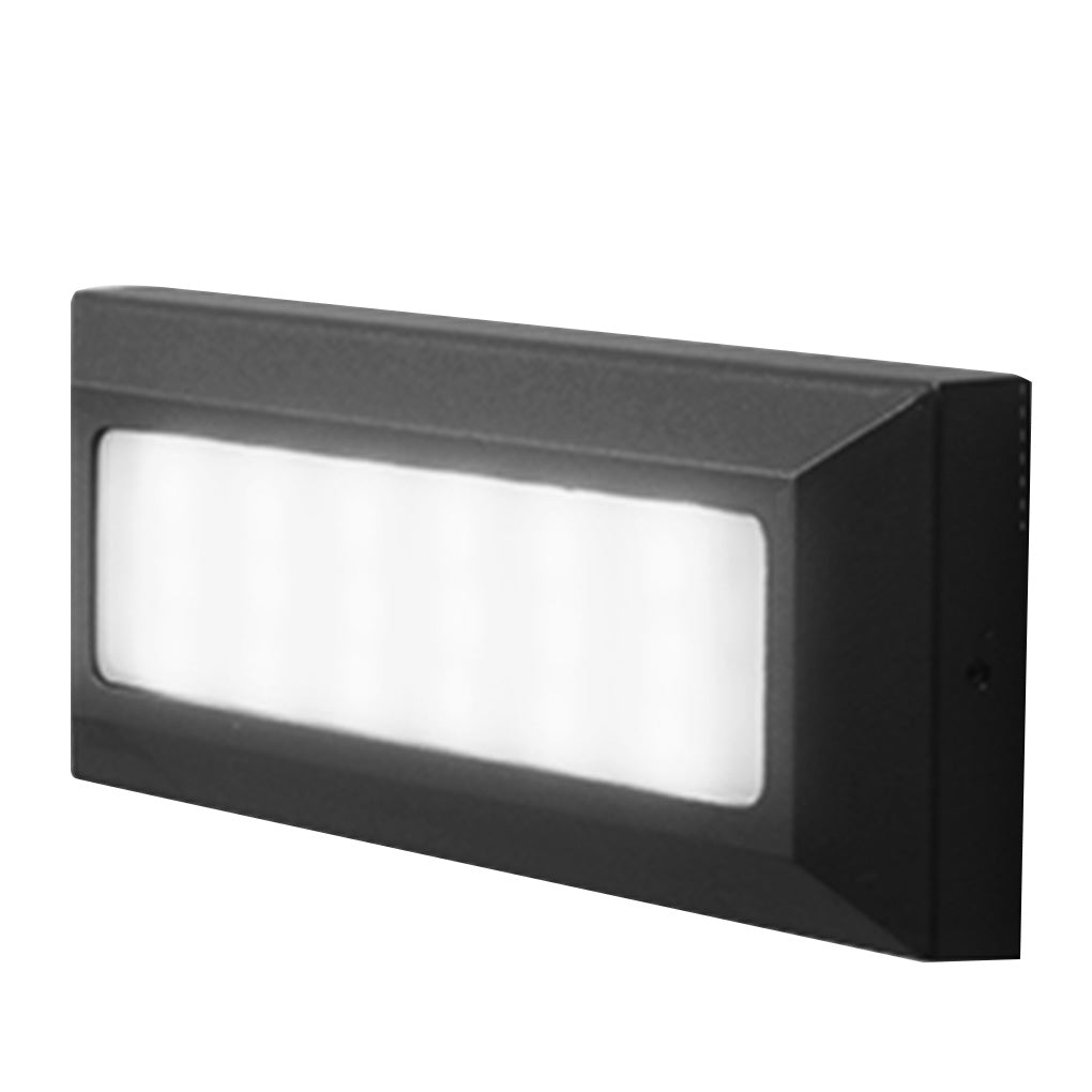 Industrial Outdoor Step & Deck Light — Die-Cast Aluminum, SMD 9W LED, IP54 Weatherproof, 3000K / 6500K