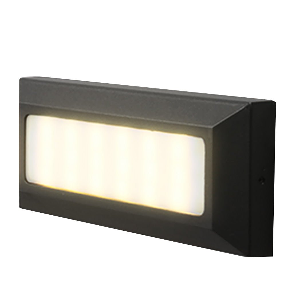 Industrial Outdoor Step & Deck Light — Die-Cast Aluminum, SMD 9W LED, IP54 Weatherproof, 3000K / 6500K