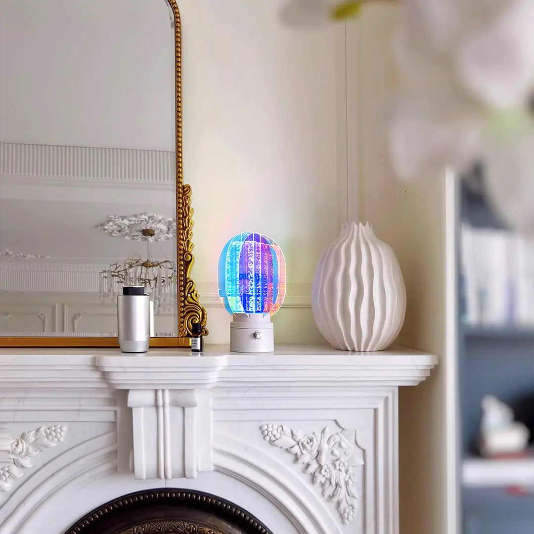 Unique Artistic LED Table Lamps - Colorful Aluminum Decorative Lighting Luxe