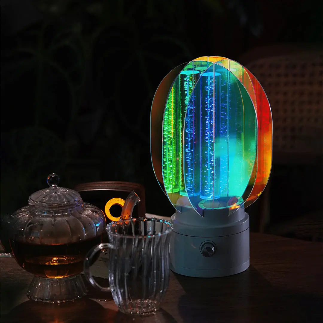 Unique Artistic LED Table Lamps - Colorful Aluminum Decorative Lighting Luxe