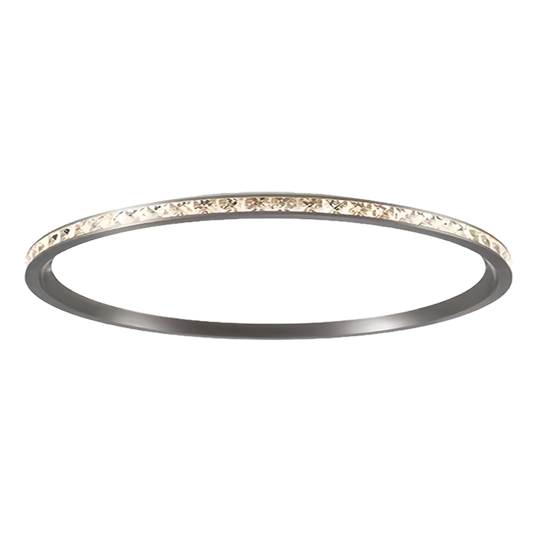 Ultra-Thin Round Flush-Mount LED Ceiling Light — Aluminum, Acrylic, 40–60cm, 76–116W, 3-Step Dimming, Eye Protection