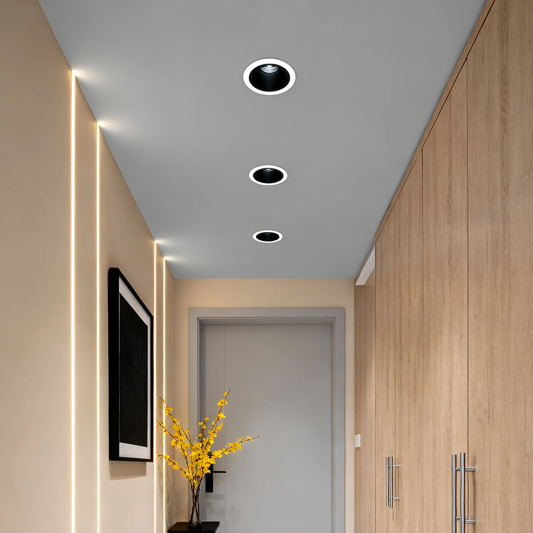 Waterproof Aluminum Recessed LED Downlights with Anti-Glare Design for Home Use