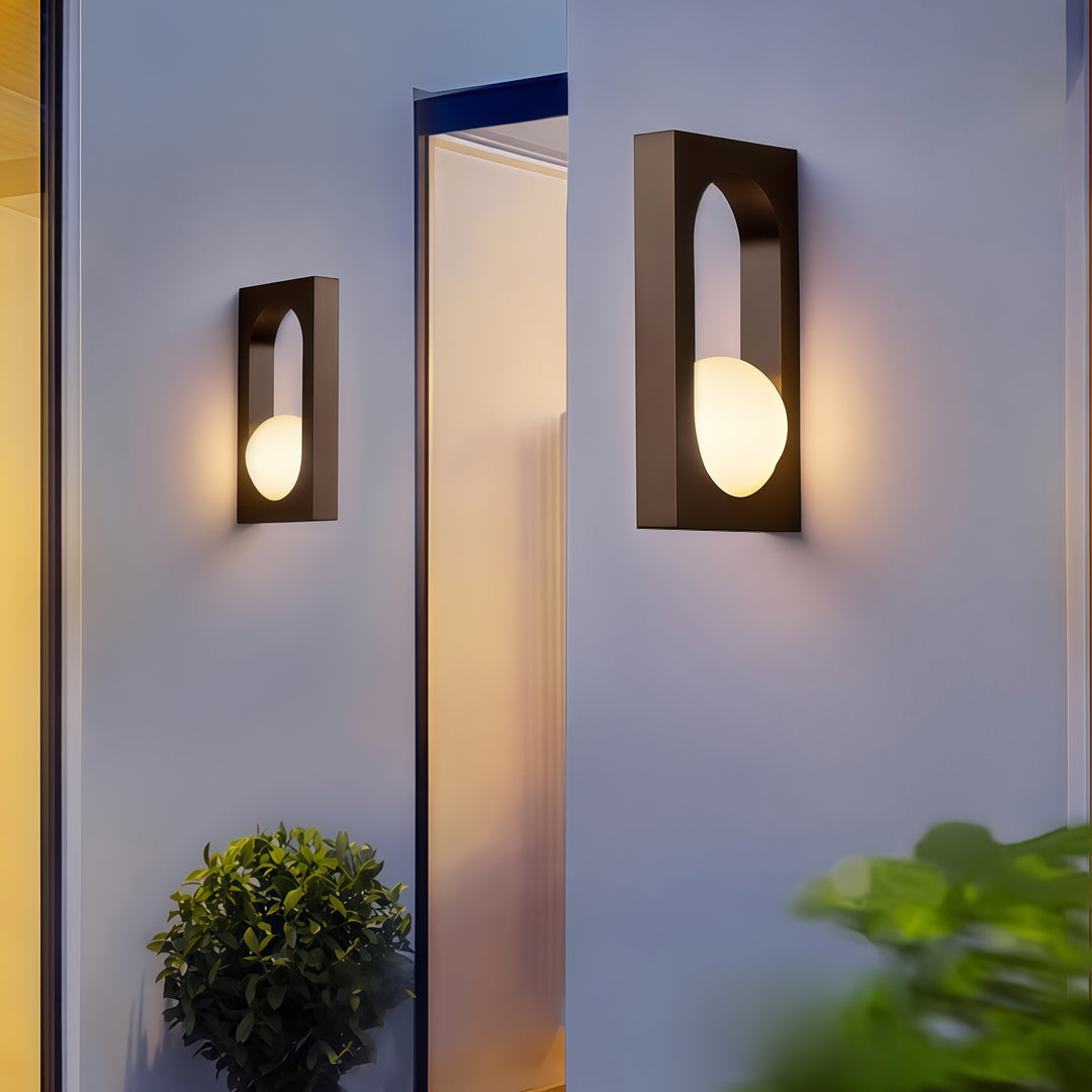 Industrial Retro Outdoor Wall Sconce — Stainless Steel, LED, 8W, IP65 Weatherproof, Black or Gold