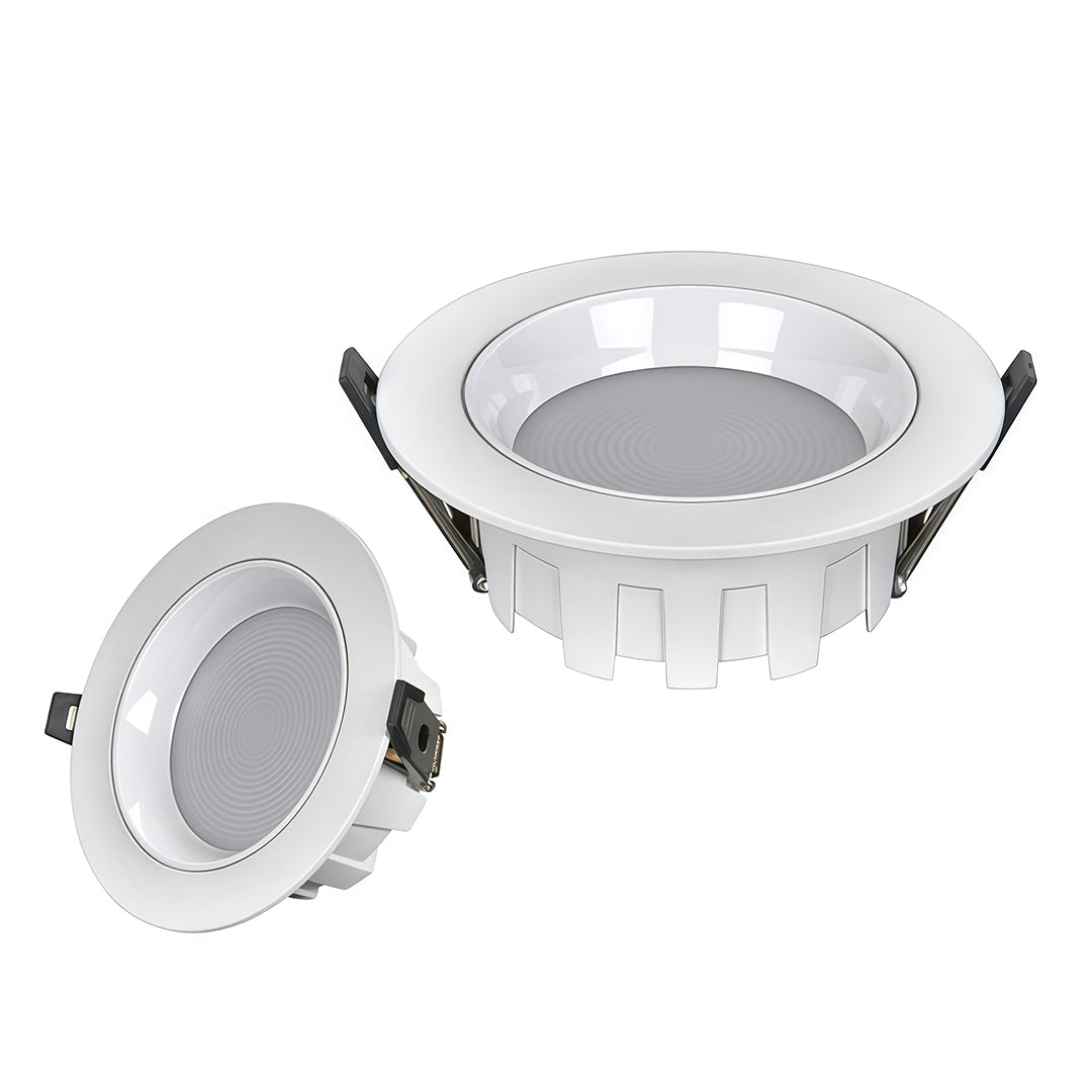 Anti-Glare LED Recessed Downlight — Aluminum & Acrylic, 2.5"–8", 12W–35W, 3000K / 4000K / 6000K