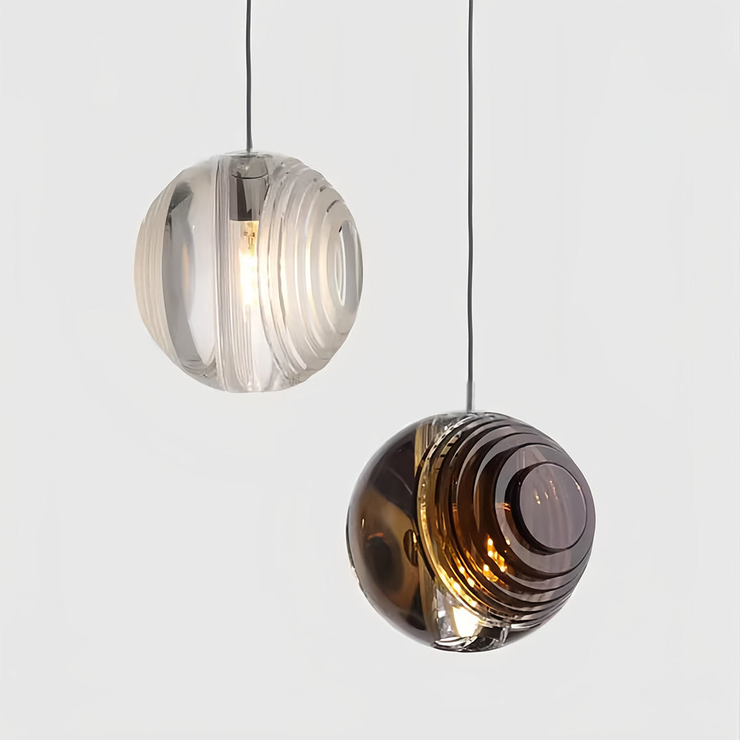Crystal-Accented Mini Pendant Light — Metal, 1-Light, 12W, G4, 3000K Warm White, Adjustable 70.87" Cord