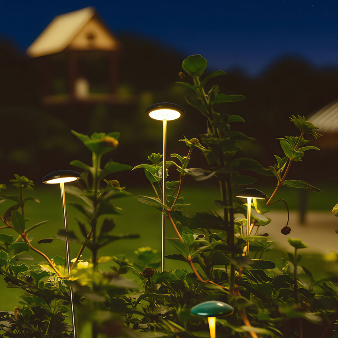 Minimalist Geometric Path Light — Matte Green Aluminum, LED, 3W–5W, IP65, DC24V Hardwired, 3 Sizes