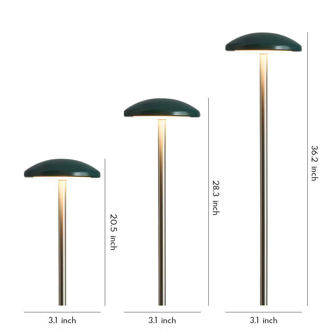 Minimalist Geometric Path Light — Matte Green Aluminum, LED, 3W–5W, IP65, DC24V Hardwired, 3 Sizes