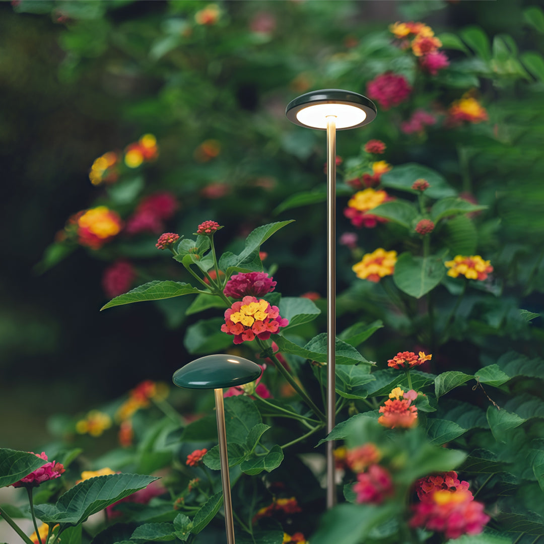Minimalist Geometric Path Light — Matte Green Aluminum, LED, 3W–5W, IP65, DC24V Hardwired, 3 Sizes