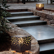 Minimalist Spherical Outdoor Lantern — Black Stainless Steel, IP65, 7.9" or 15.7"