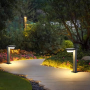 Modern Aluminum LED Path Light — Solar or Hardwired, IP54, Dusk-to-Dawn, 15.7" or 23.6"