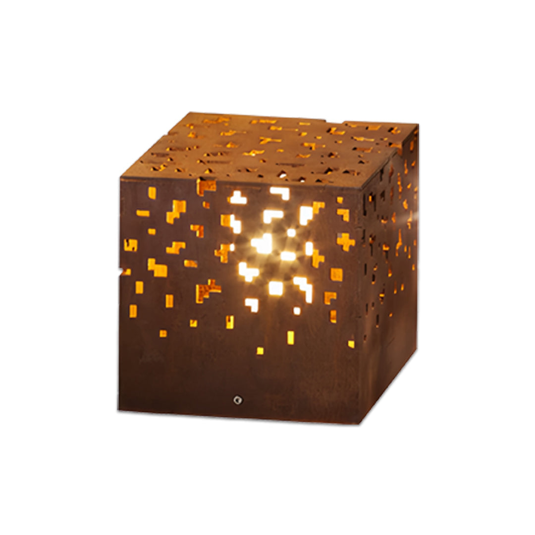 Minimalist Spherical Outdoor Lantern — Black Stainless Steel, IP65, 7.9" or 15.7"