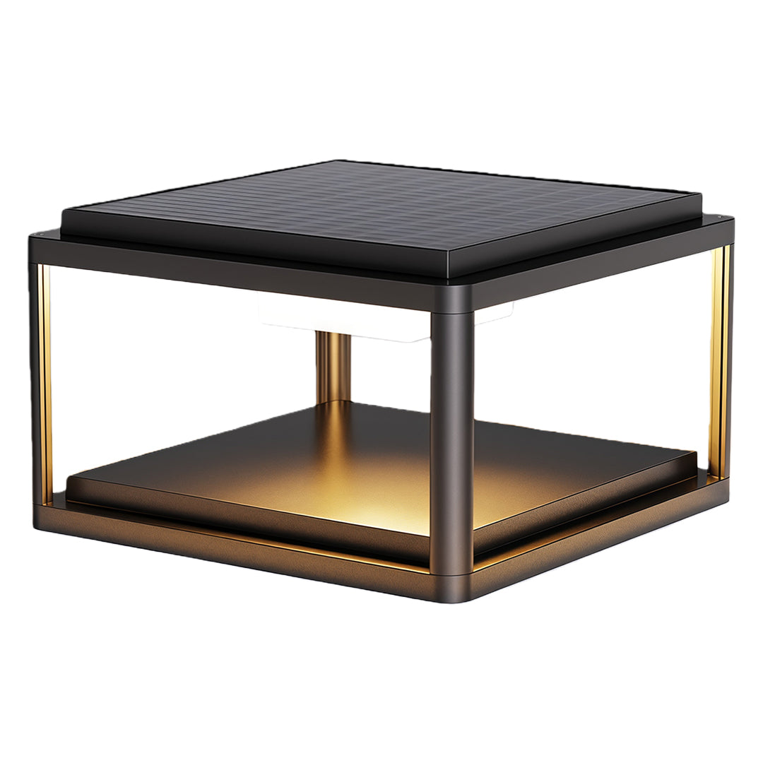 Modern Outdoor Pillar Light — Aluminum & Acrylic, LED, Solar / Hardwired, IP54, 3 Sizes