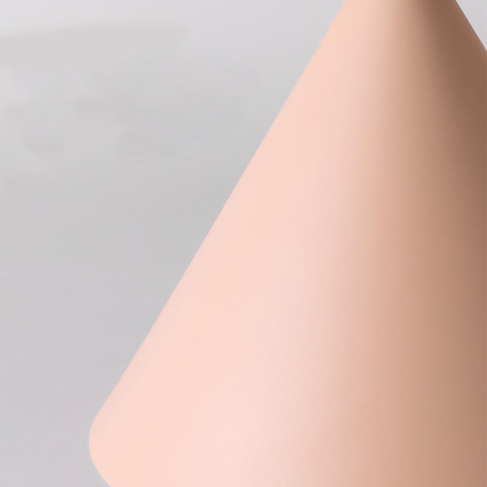 pink figura arc pendant lamp with 1 light in resin