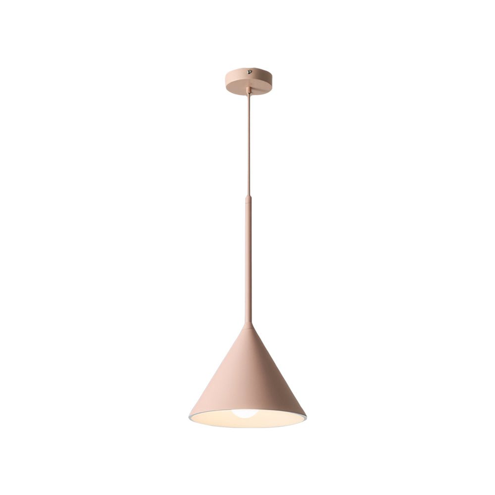 pink figura arc pendant lamp with 1 light in resin