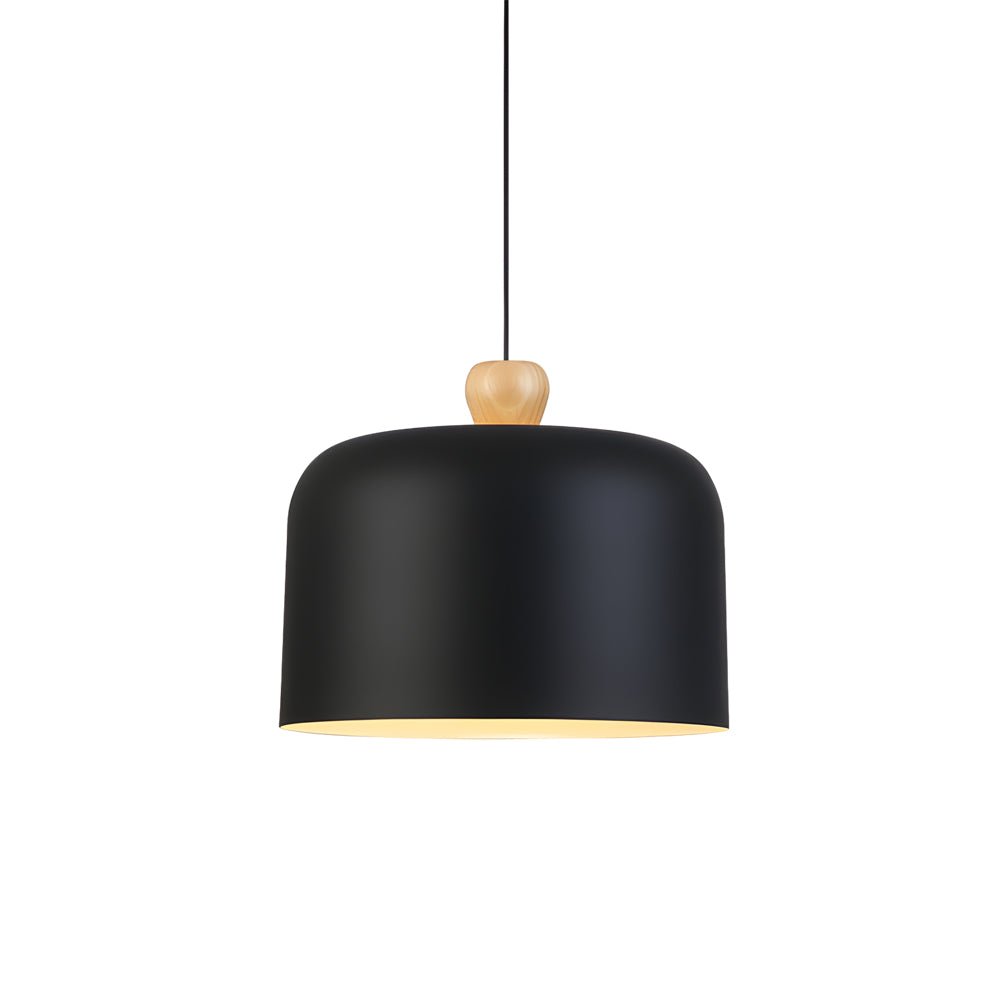 Pleat Box 1-Light LED Pendant — Aluminum, Black or White, E27 15W, 47.2" Adjustable Cord