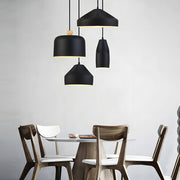 Pleat Box 1-Light LED Pendant — Aluminum, Black or White, E27 15W, 47.2" Adjustable Cord