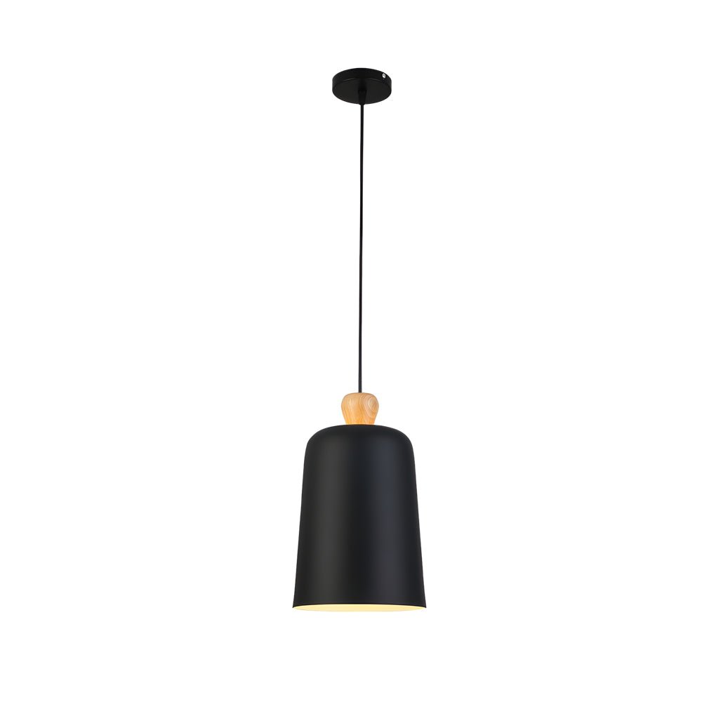 Pleat Box 1-Light LED Pendant — Aluminum, Black or White, E27 15W, 47.2" Adjustable Cord
