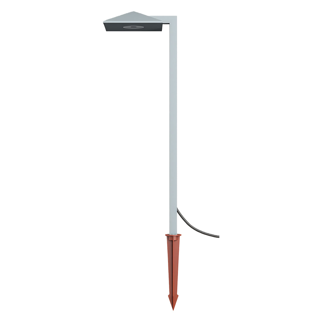 Modern Minimalist Plug-in Pathway Light — Aluminum & Glass, 7W LED, IP54, 21.65" Height