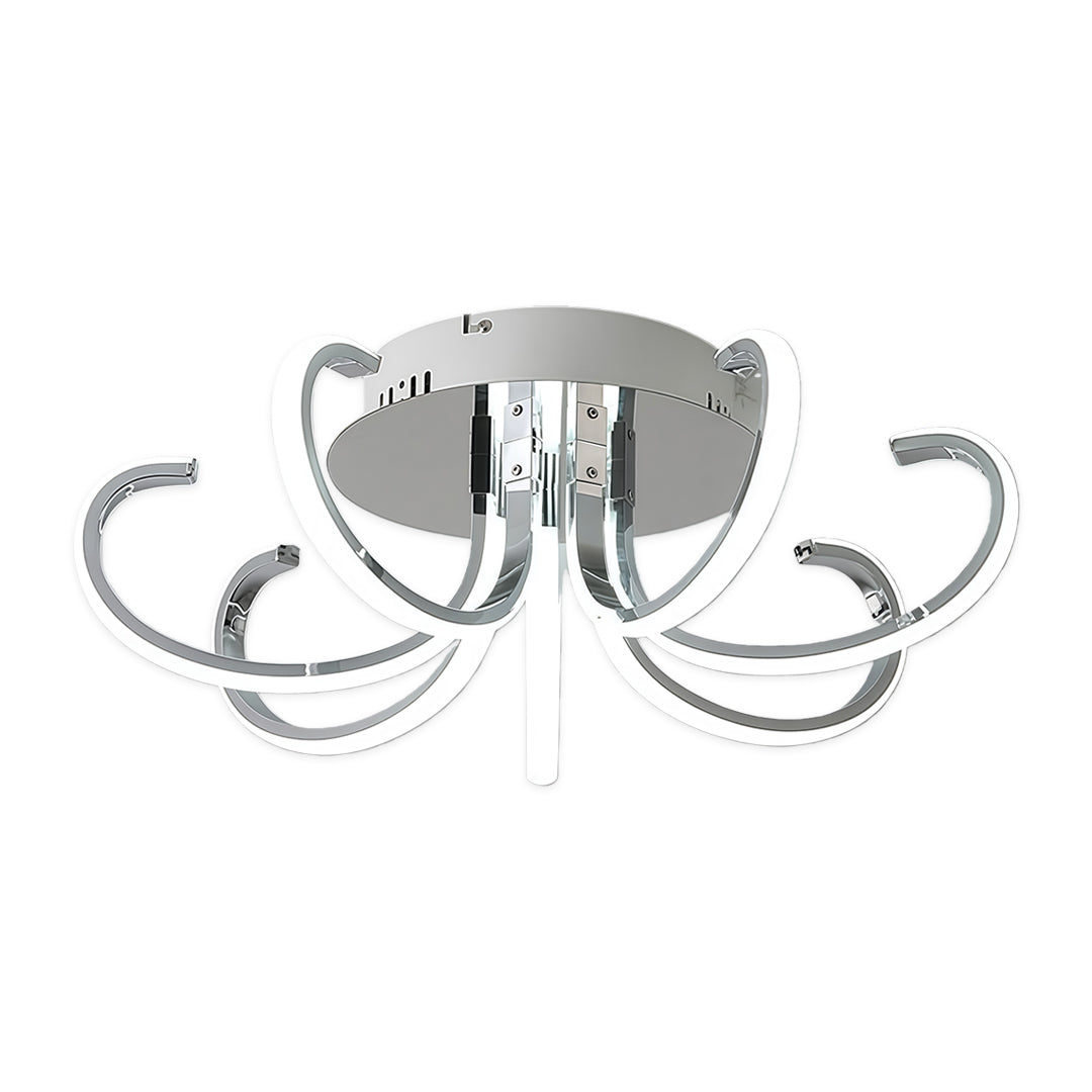 Minimalist LED Flush-Mount Ceiling Light — Silicone Shade, Dimmable 3000K–6000K, Remote Control, 19.7" or 29.5"