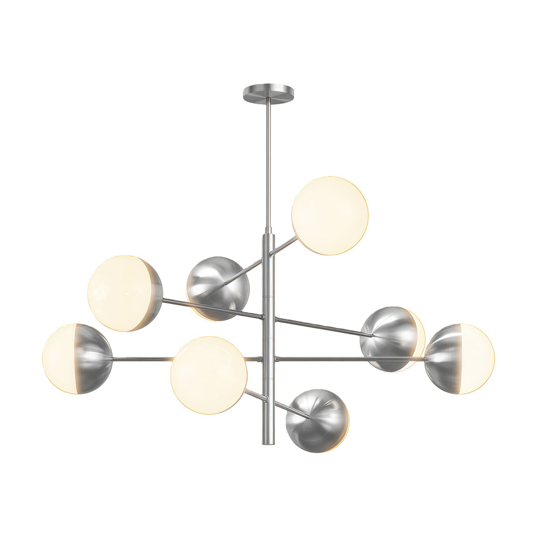 Magic Bean Globe Chandelier — Solid Copper Frame, Clear Glass Shades, G9, 35.4" / 39.4" / 43.3"