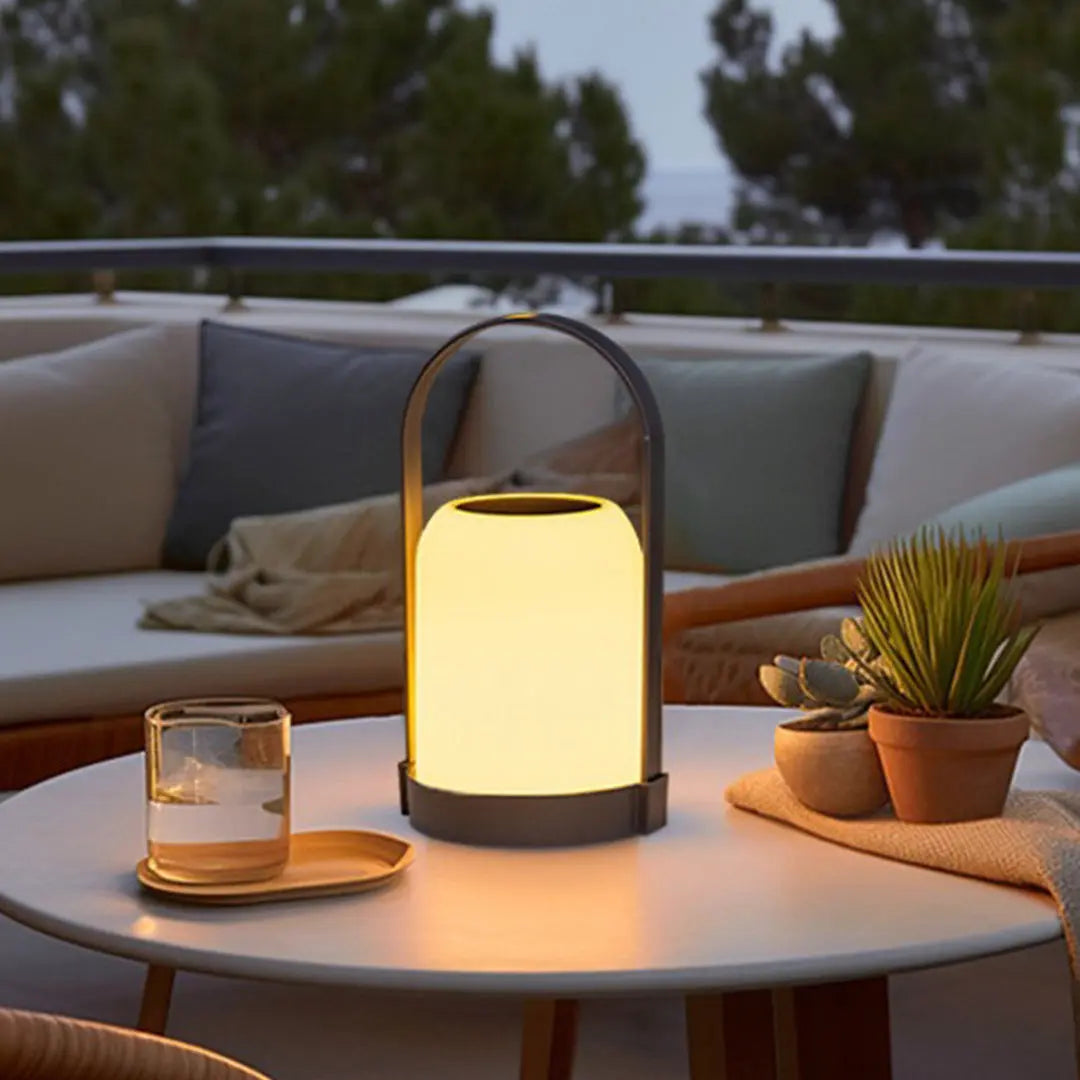 Portable Waterproof Handheld Light with Solar Power and USB Rechargeable Features Luxe
