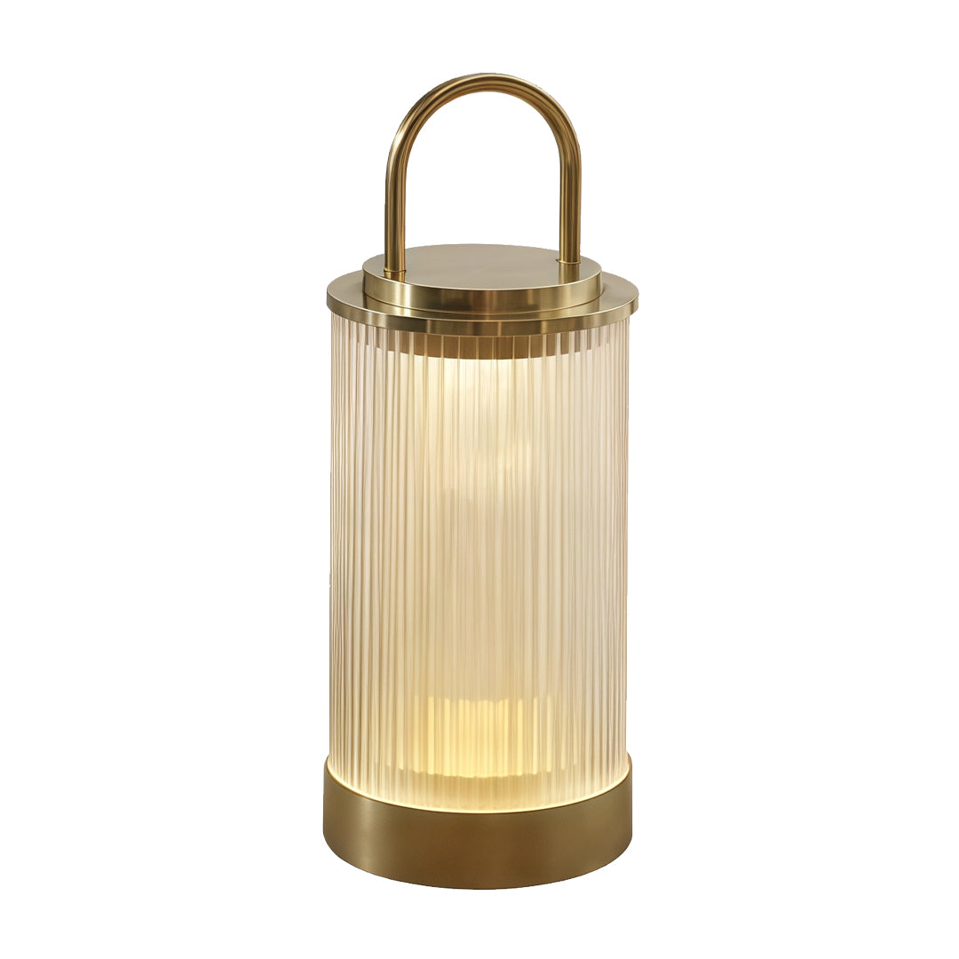Modern Portable Outdoor Lantern — Stainless Steel, Solar / Hardwired, IP65, 3000K, 11" or 22"