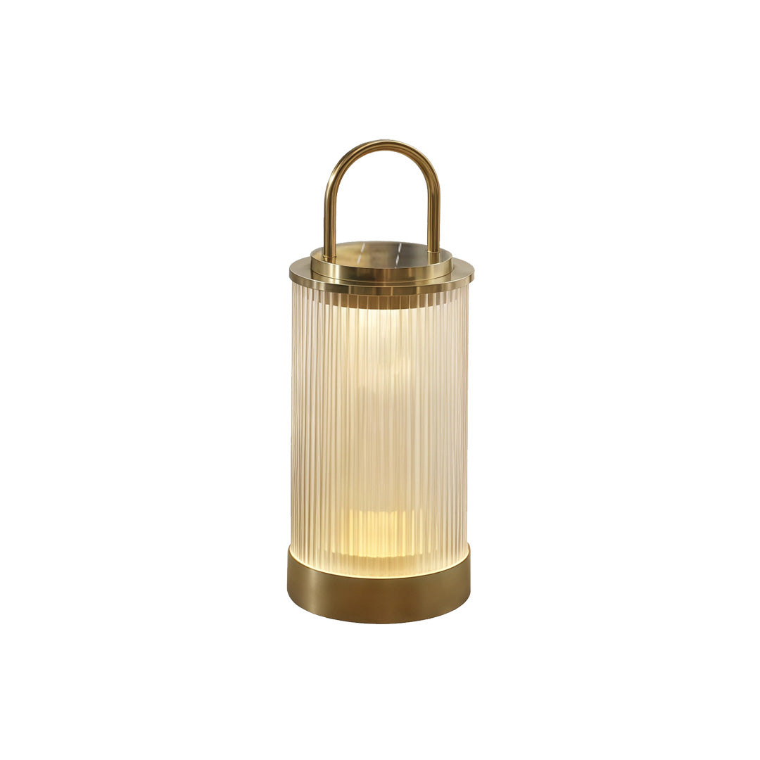 Modern Portable Outdoor Lantern — Stainless Steel, Solar / Hardwired, IP65, 3000K, 11" or 22"