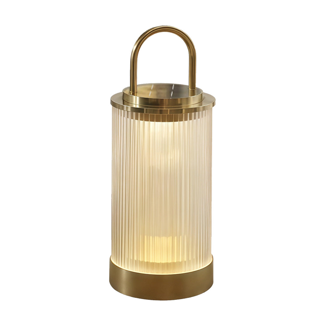 Modern Portable Outdoor Lantern — Stainless Steel, Solar / Hardwired, IP65, 3000K, 11" or 22"