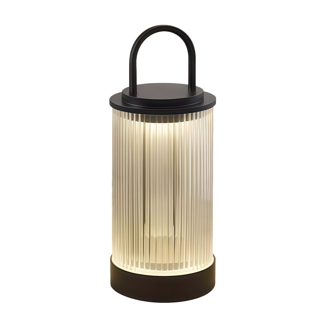 Modern Portable Outdoor Lantern — Stainless Steel, Solar / Hardwired, IP65, 3000K, 11" or 22"