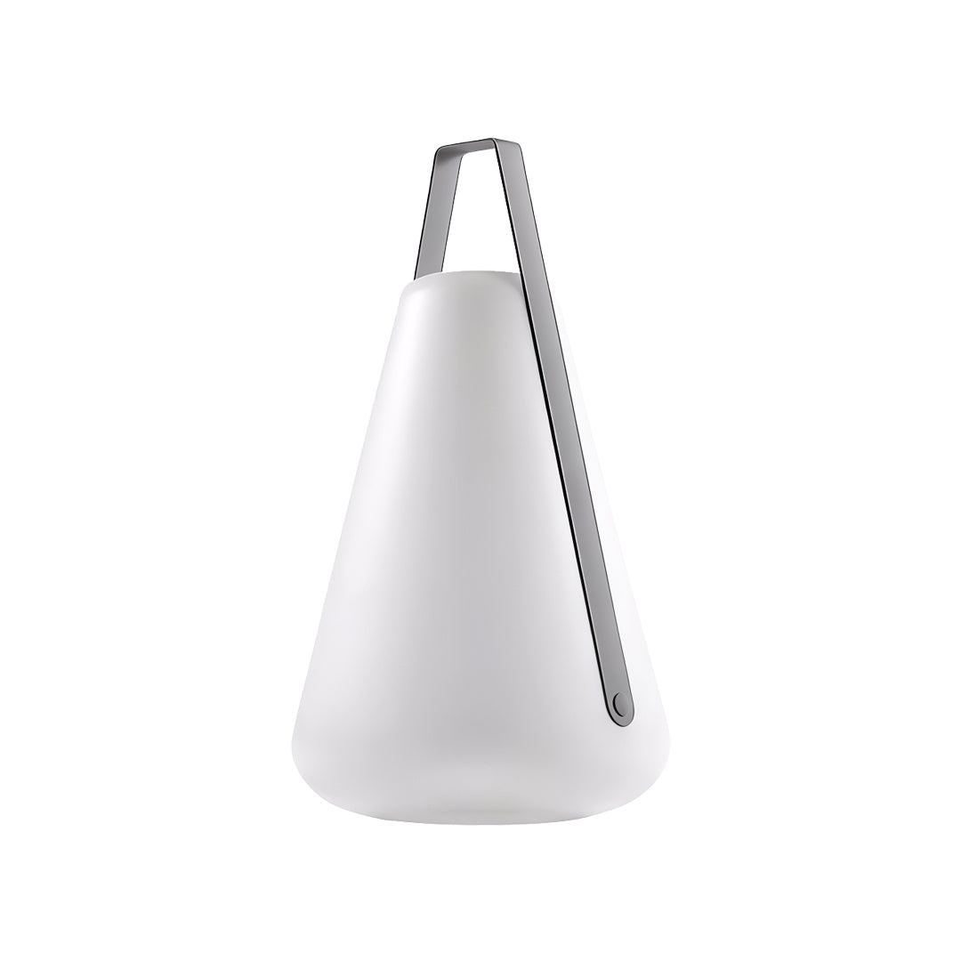 Portable Outdoor LED Lantern — Aluminum, Acrylic Shade, Solar / USB Rechargeable, IP65, Remote Control, Warm White 3000K