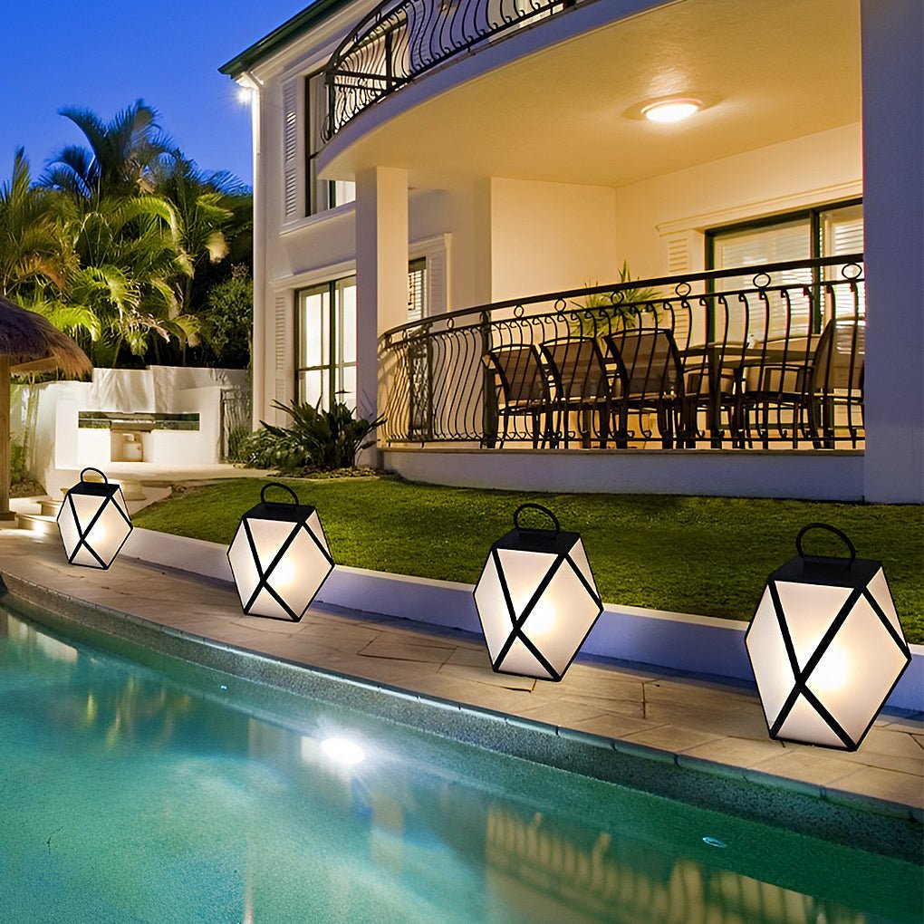 portable modern outdoor post lanterns stylish pillar lights for garden and exterior use