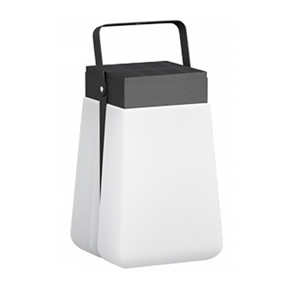 Portable Solar LED Outdoor Lantern — Stainless Steel, IP54 Weatherproof, 3000K Warm White, 5W