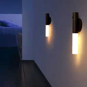portable usb wood stick motion sensor night light with magnetic wall mount