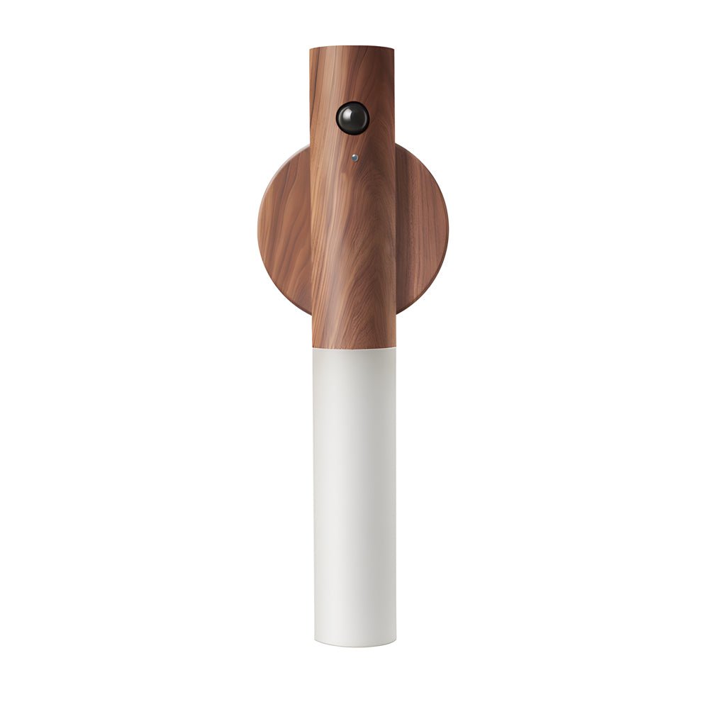 portable usb wood stick motion sensor night light with magnetic wall mount