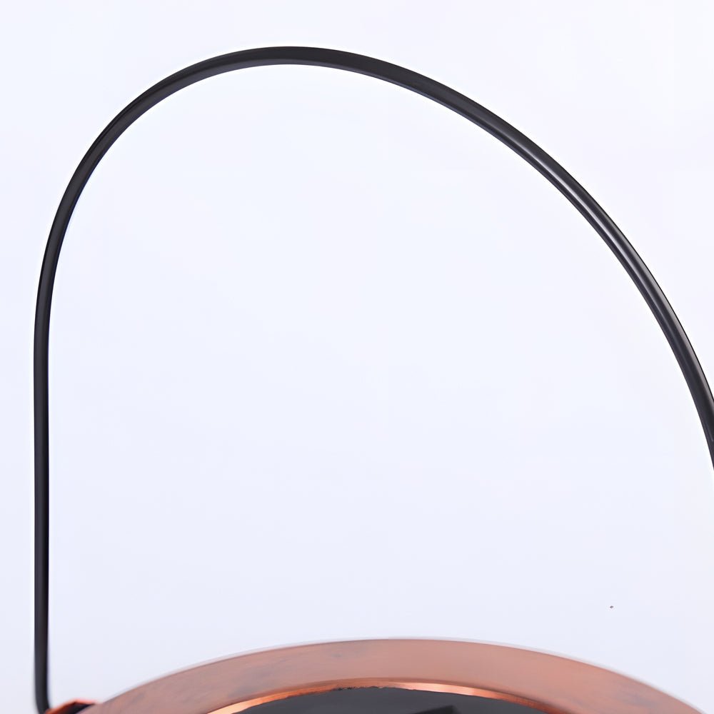 Retro Mid-Century Modern Solar Hanging Lantern — Iron, LED Warm White 3000K, IP55 Weatherproof, Portable