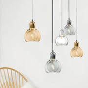 post modern nordic minimalist glass chandelier for bedside entryway and bar