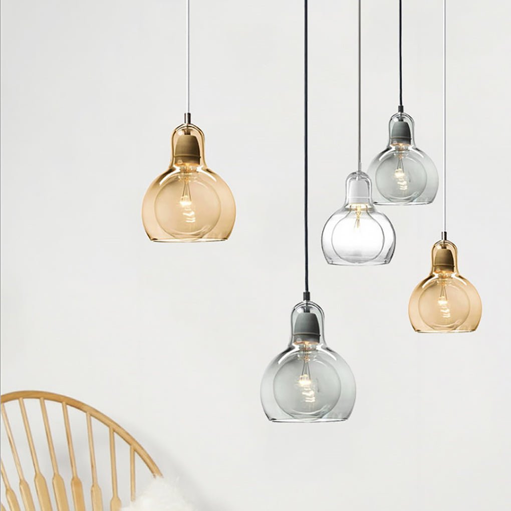 post modern nordic minimalist glass chandelier for bedside entryway and bar