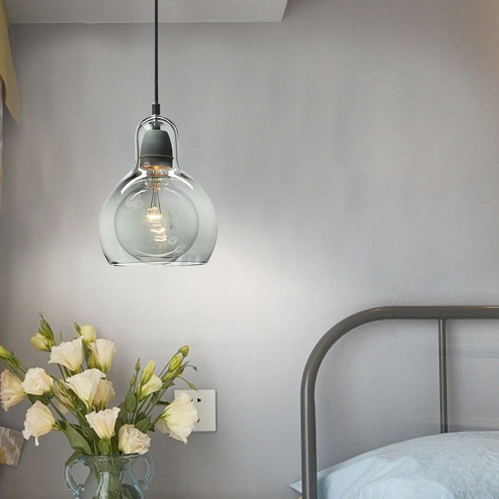 post modern nordic minimalist glass chandelier for bedside entryway and bar